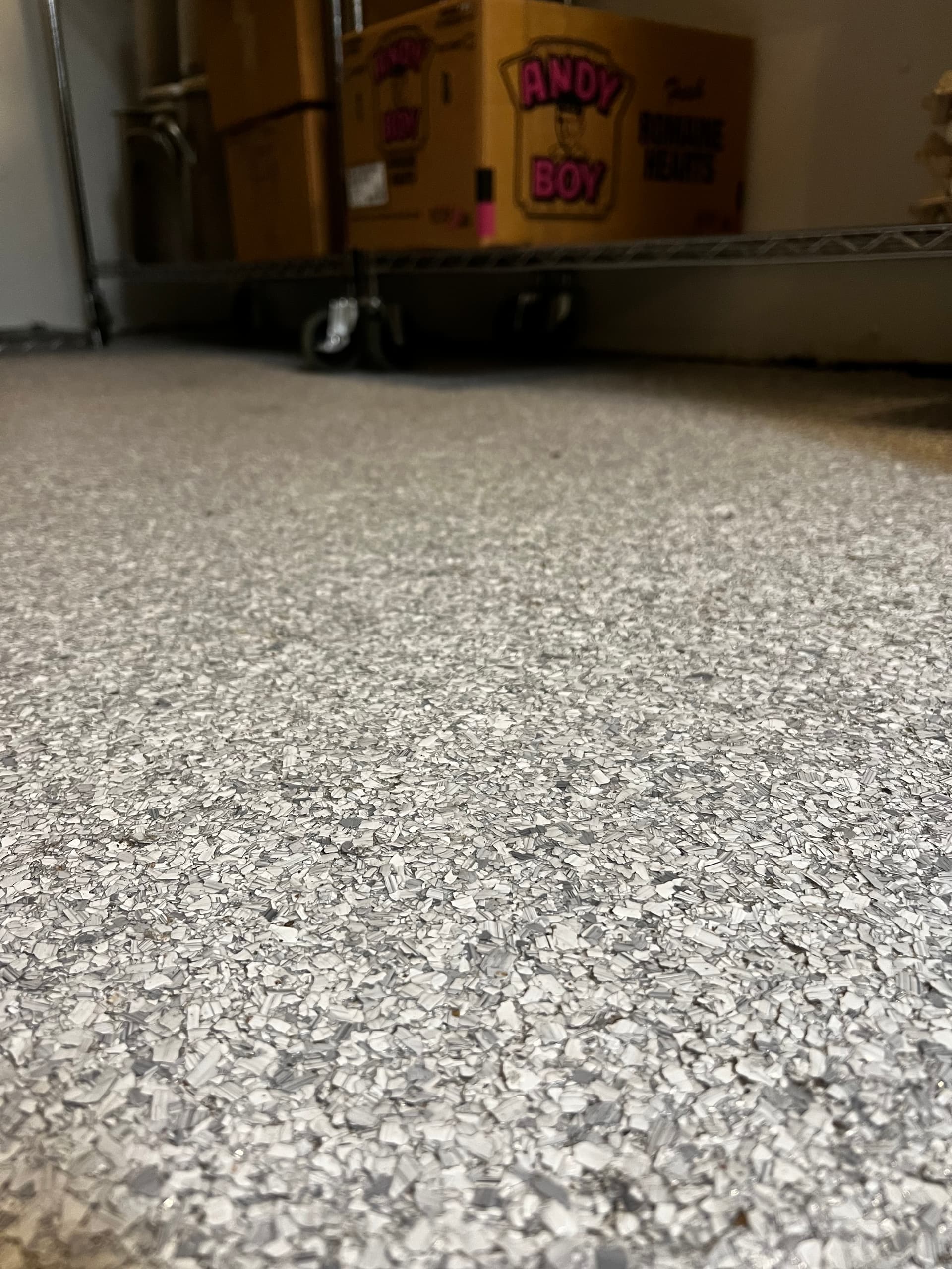 Acrylic flake coating